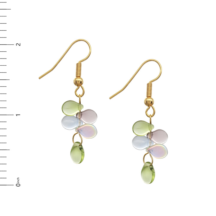 Monet Inspired Glass Petal Earrings