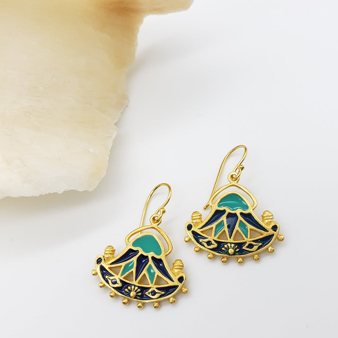 Egyptian Lotus Earrings