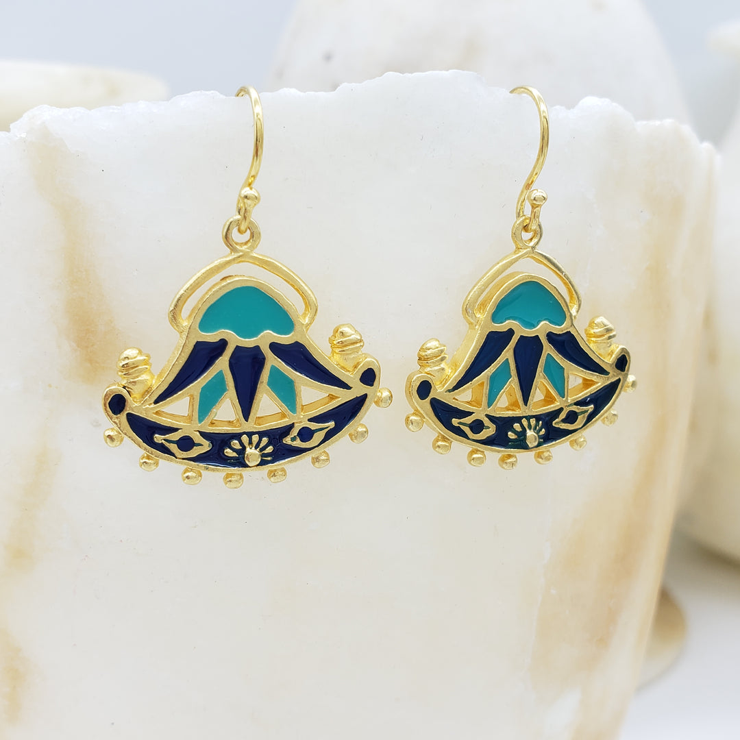 Egyptian Lotus Earrings