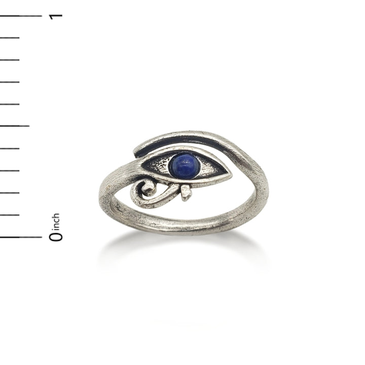 Eye of Horus Ring - Antique Silver Finish