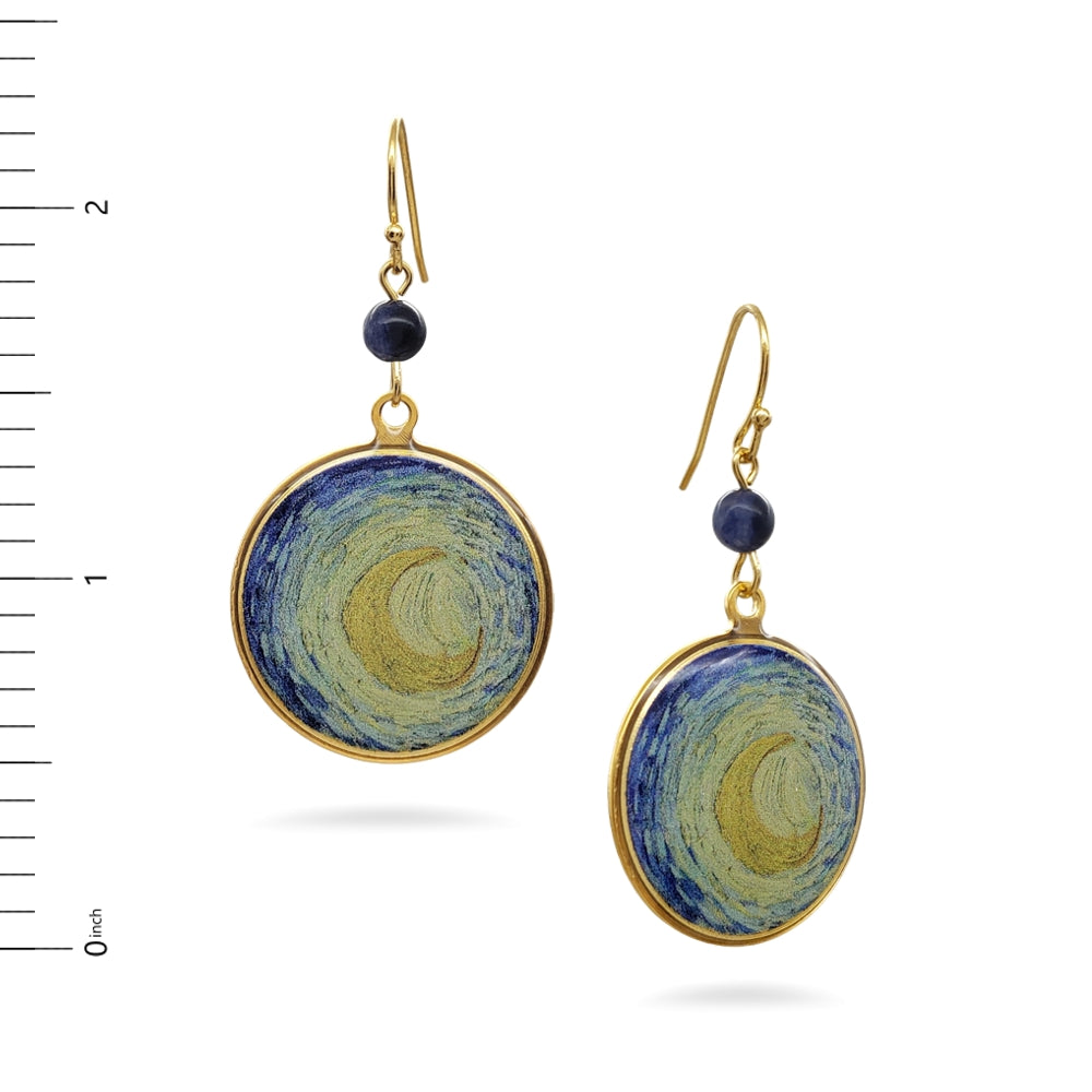 Van Gogh Starry Night Earrings - Large