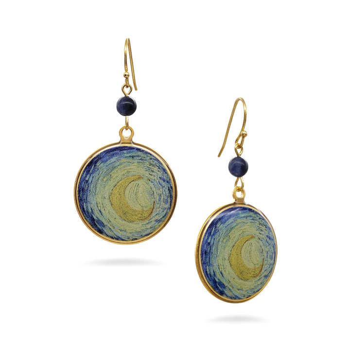 Van Gogh Starry Night Earrings - Large