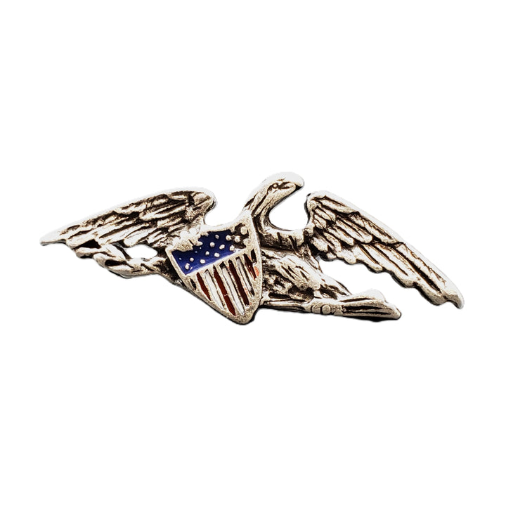 McIntire Eagle Lapel Pin - Silver Finish