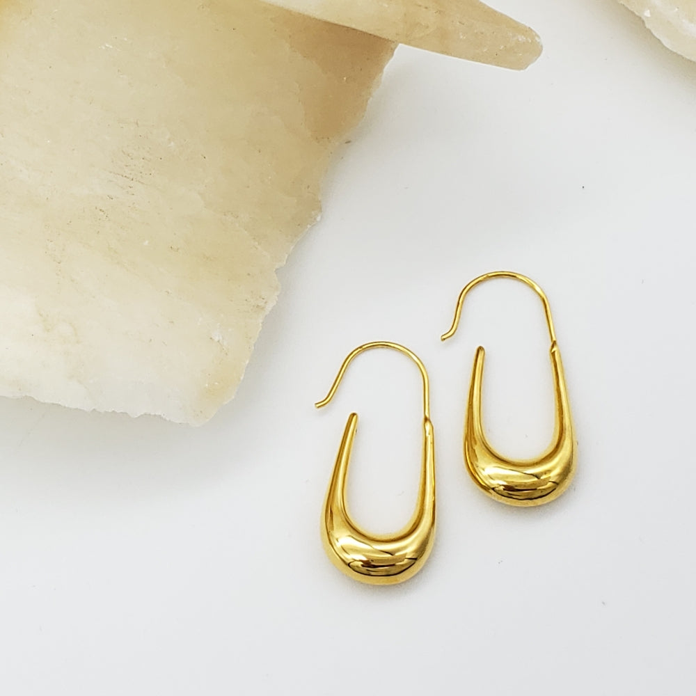 Cypriot Earrings - Bright Gold Finish