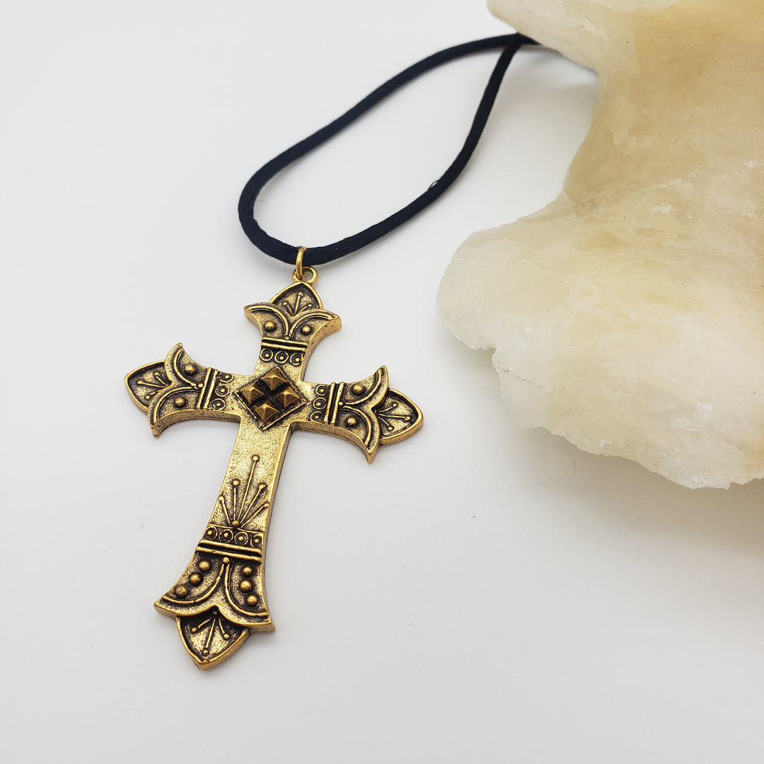 Crusader Cross Pendant Necklace