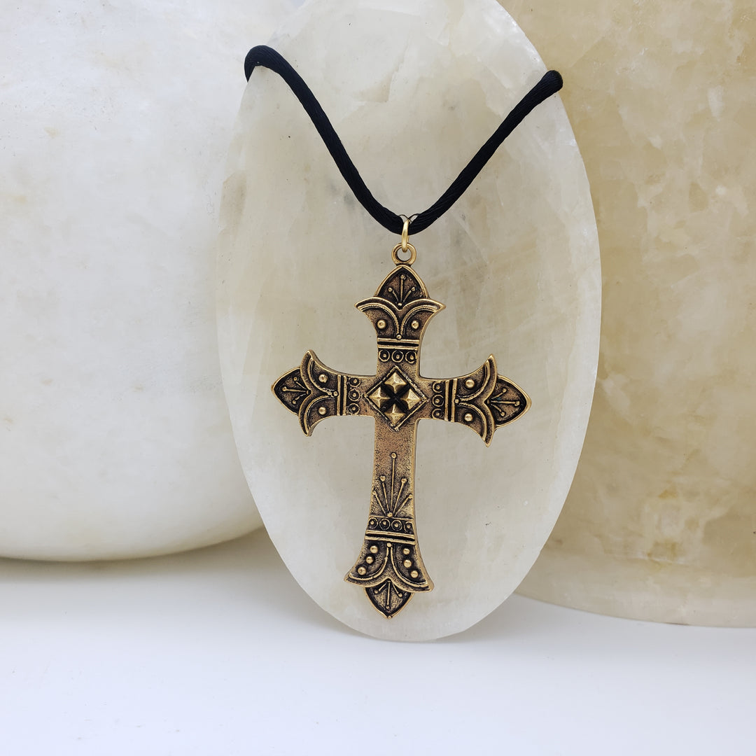 Crusader Cross Pendant Necklace