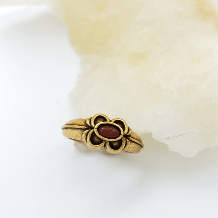 Tudor Eworth Carnelian Ring - Adjustable 