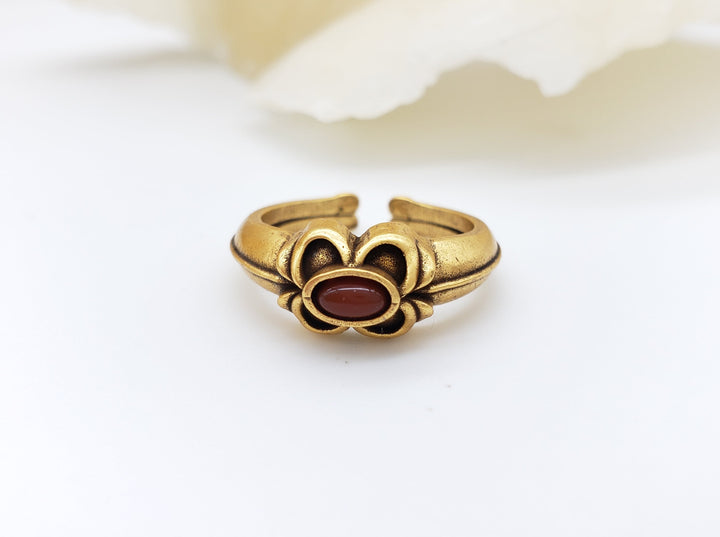 Tudor Eworth Carnelian Ring - Adjustable 