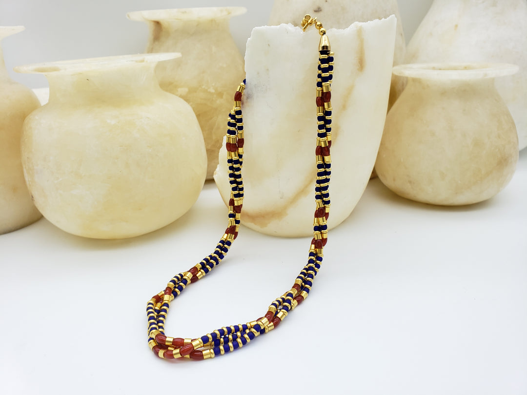 Thebes Triple Strand Necklace