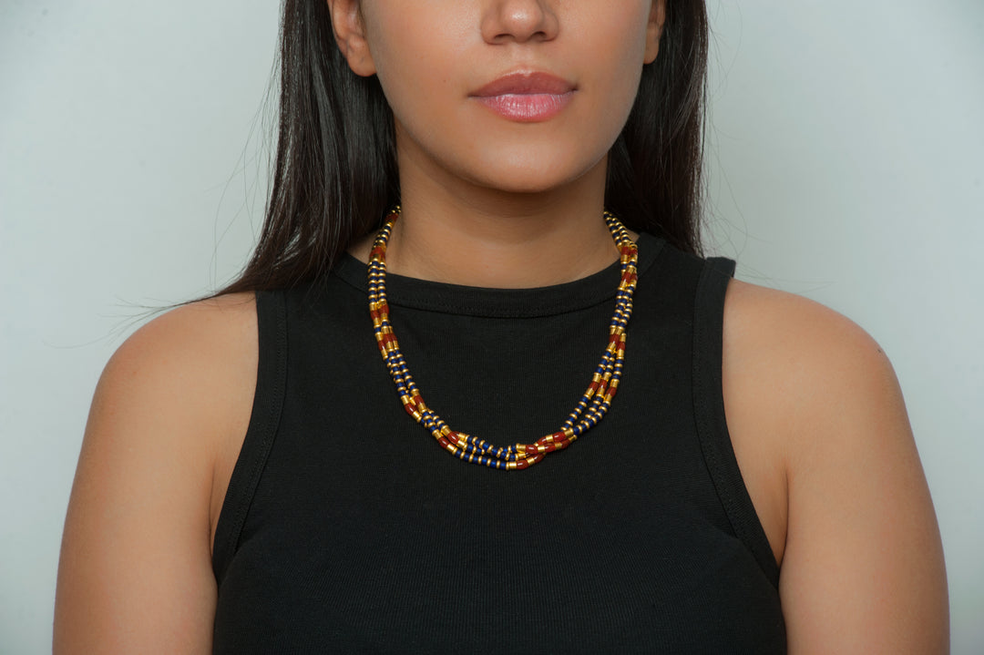 Thebes Triple Strand Necklace