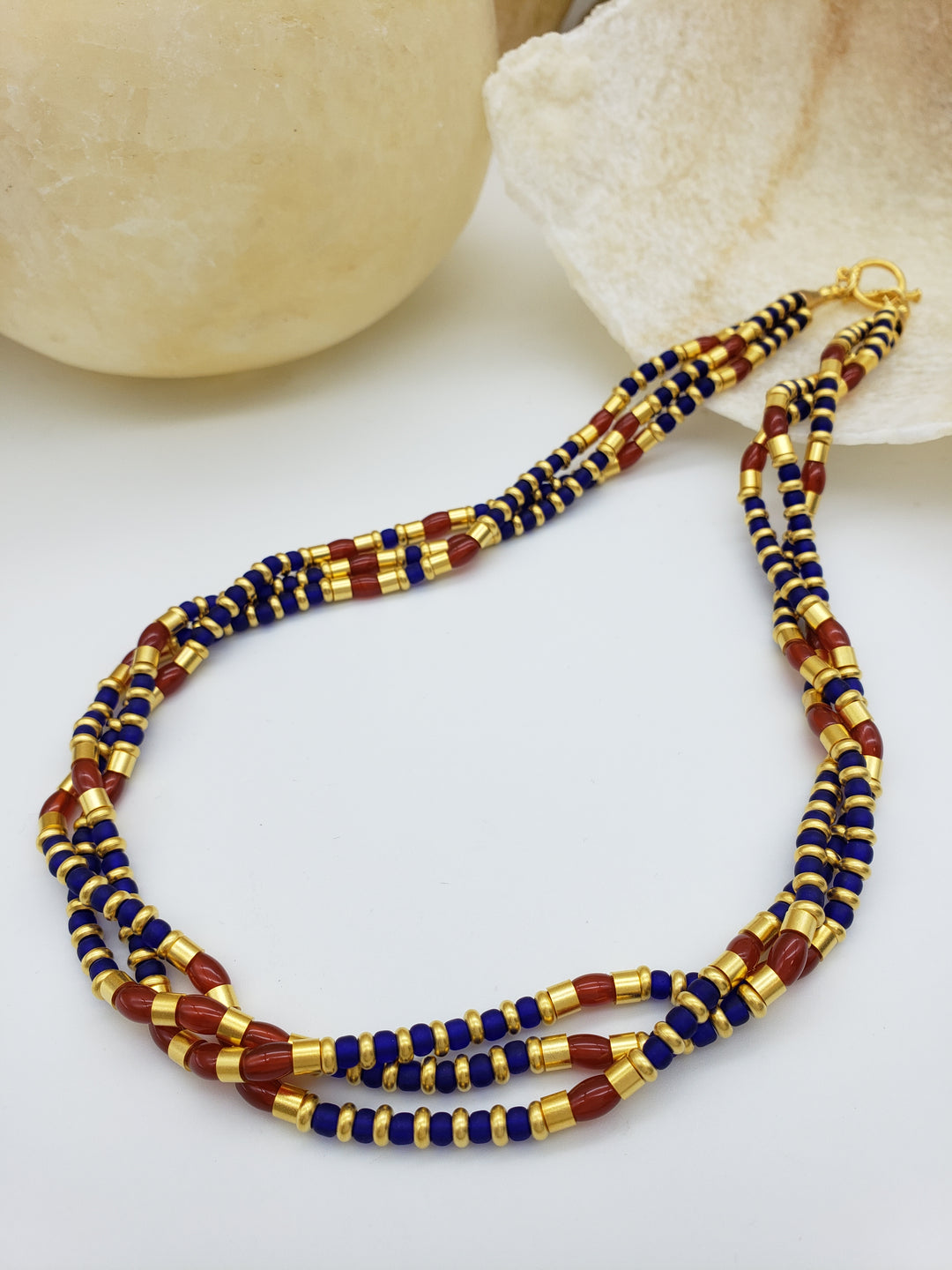 Thebes Triple Strand Necklace