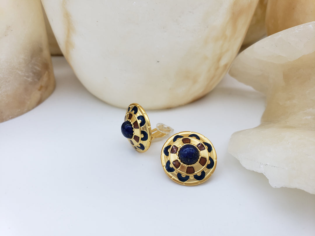 Royal Egyptian Clip Earrings