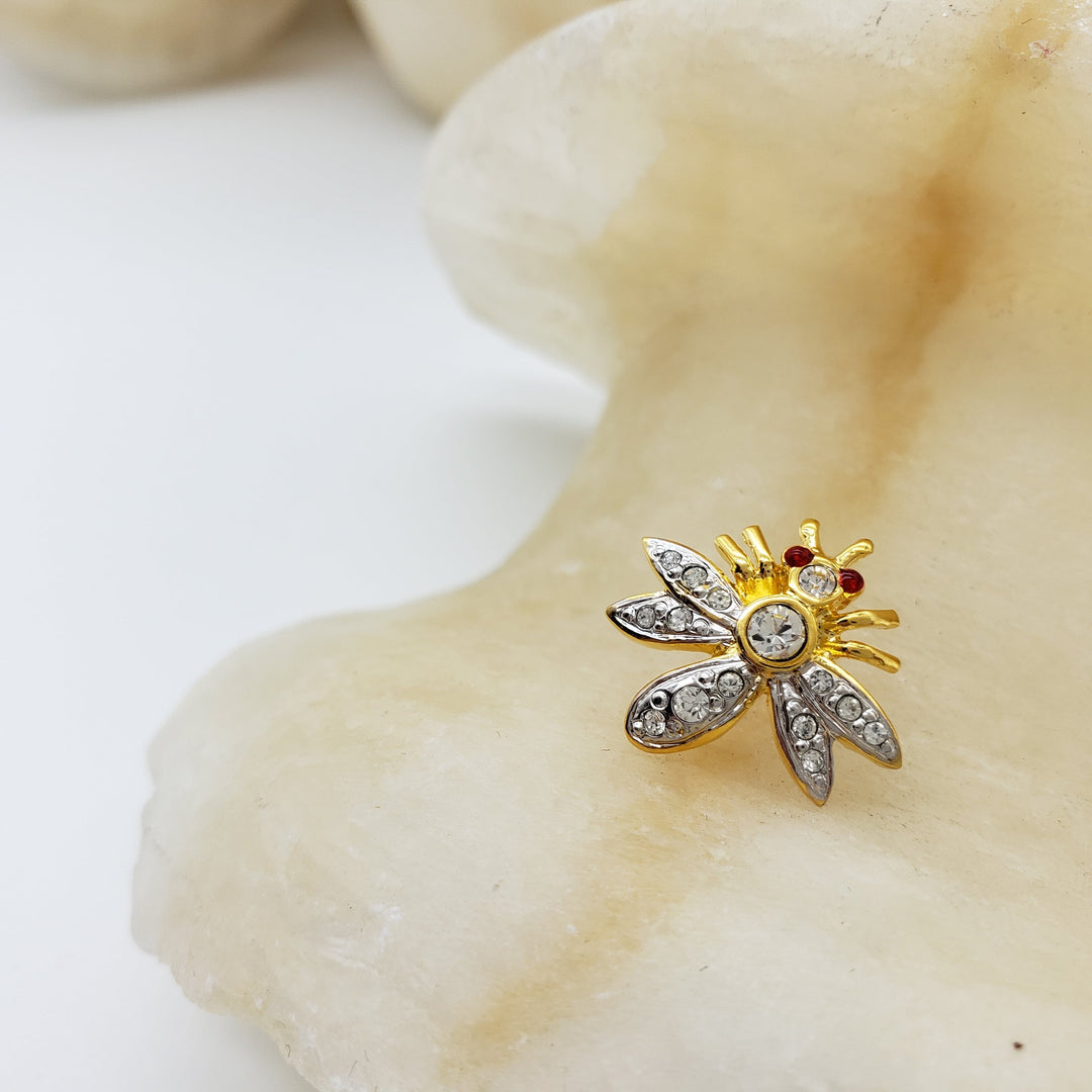 Jeweled Bee Lapel Pin