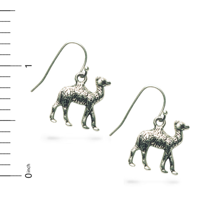 Egyptian Camel Earrings - Silver