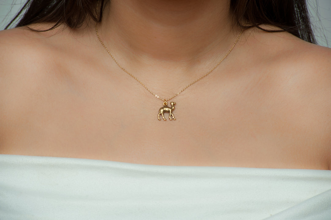 Egyptian Camel Pendant - Gold