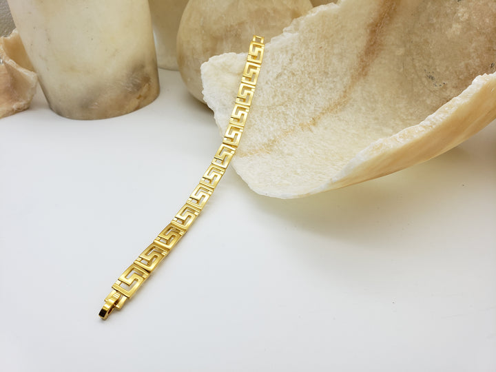 Classical Meander Link Bracelet