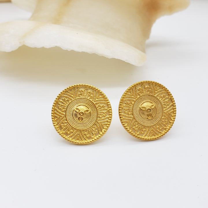 Etruscan Revival Clip Earrings