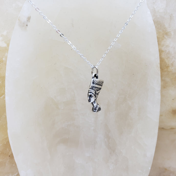 Nefertiti Pendant - Antique Silver Finish