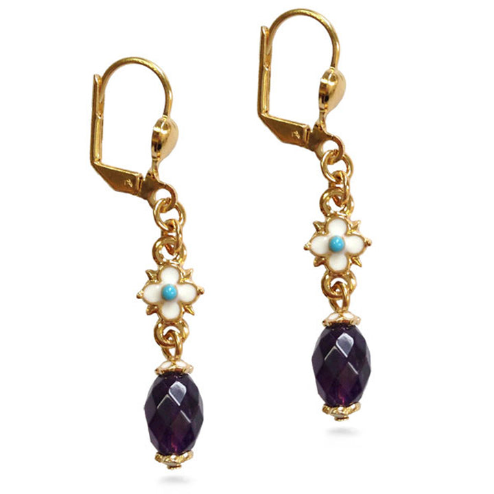 Amethyst Elizabethan Earrings