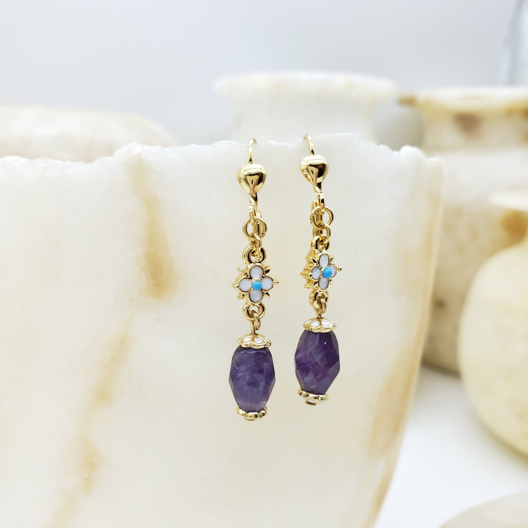 Amethyst Elizabethan Earrings