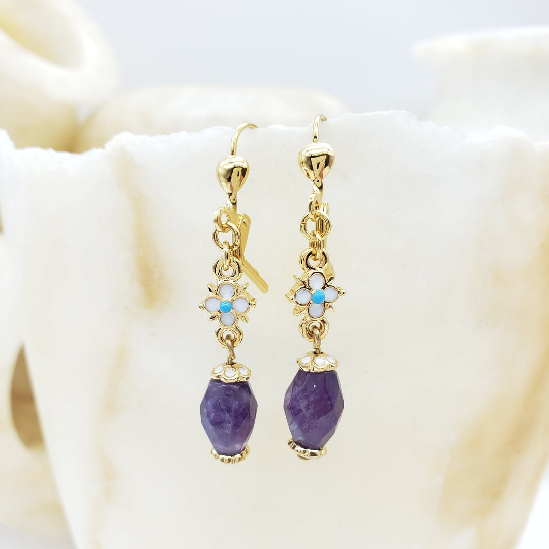 Amethyst Elizabethan Earrings