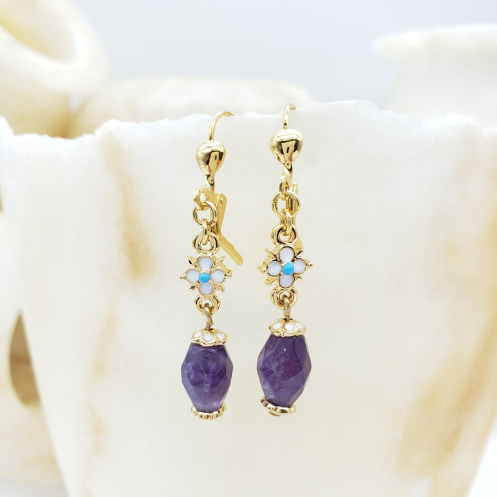 Amethyst Elizabethan Earrings