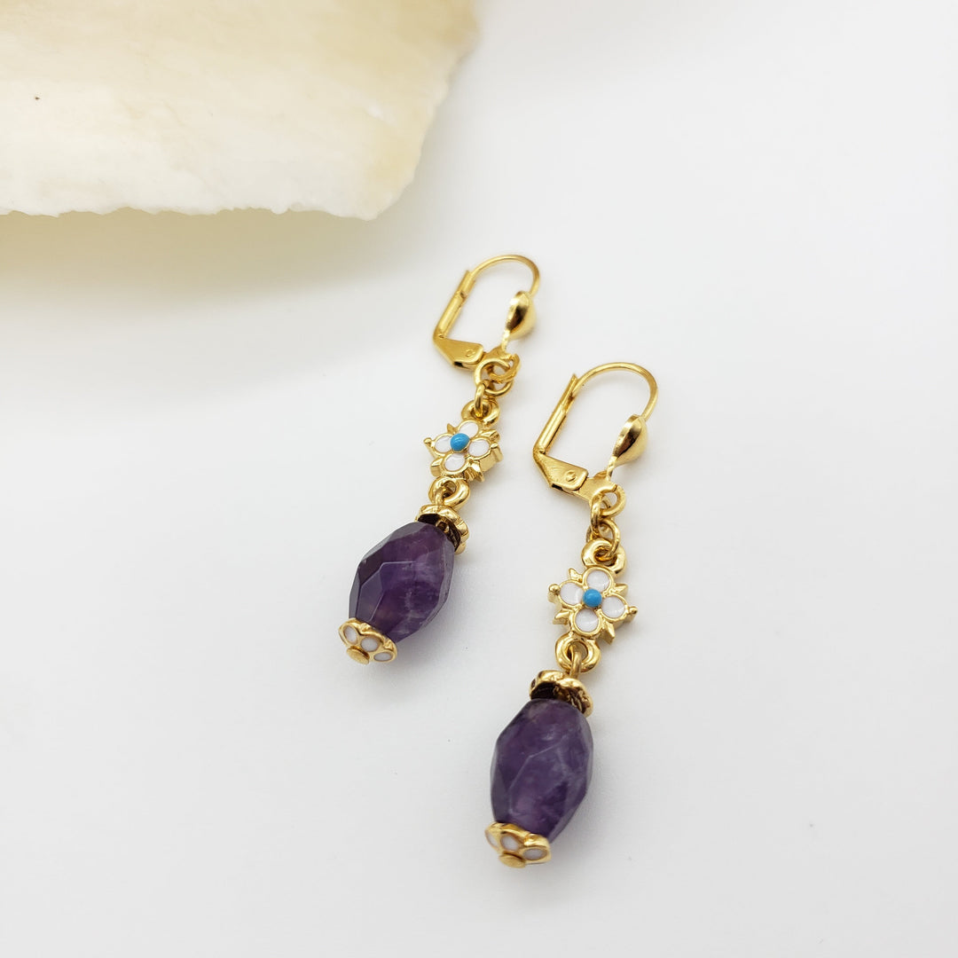 Amethyst Elizabethan Earrings