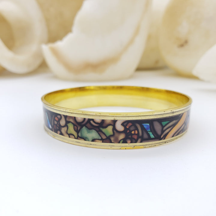 Tiffany Rose Window Bangle - Thin