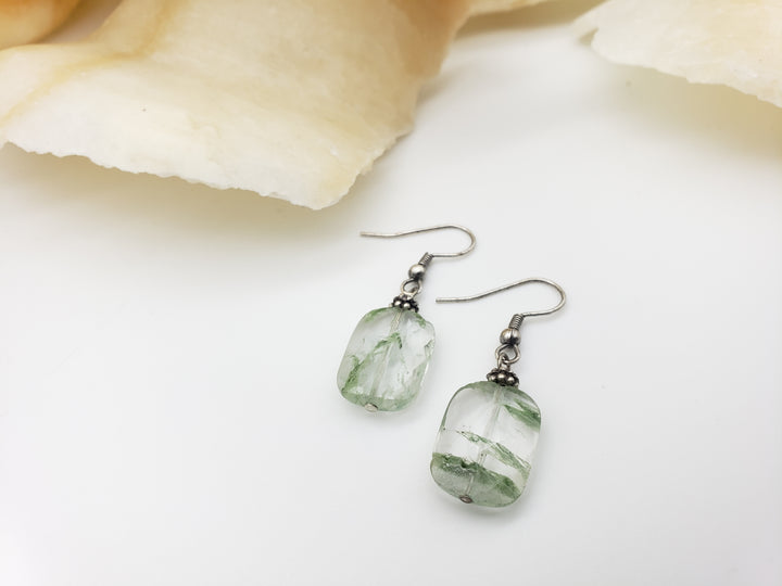 Moss Agate Earrings