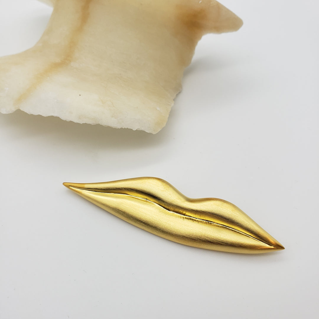 Man Ray Lip Brooch