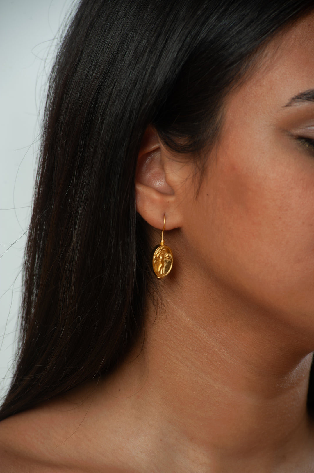 Aphrodite Coin Earrings