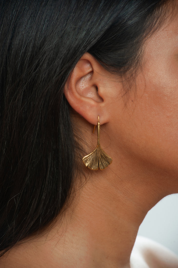 Ginkgo Leaf Earrings