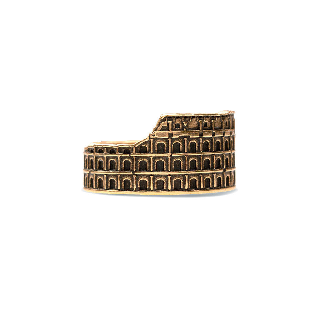 Roman Colosseum Ring - Antique Gold Finish