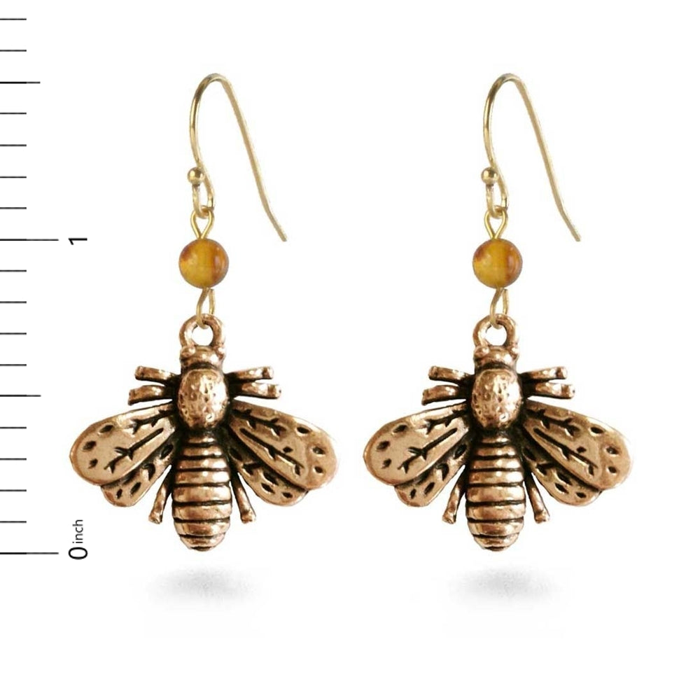 Napoleonic Bee Drop Earrings